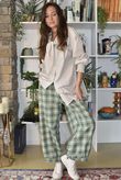 Patrick Plaid Brushed Cotton Demi Bloom Pant Meadow